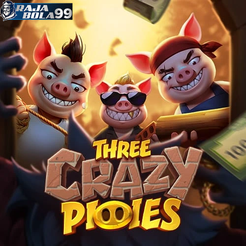three crazy piggies